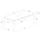 Carone 5-piece 81" Rectangular White Glass Dining Set Black