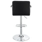 Palomar Adjustable Height Bar Stool Black and Chrome