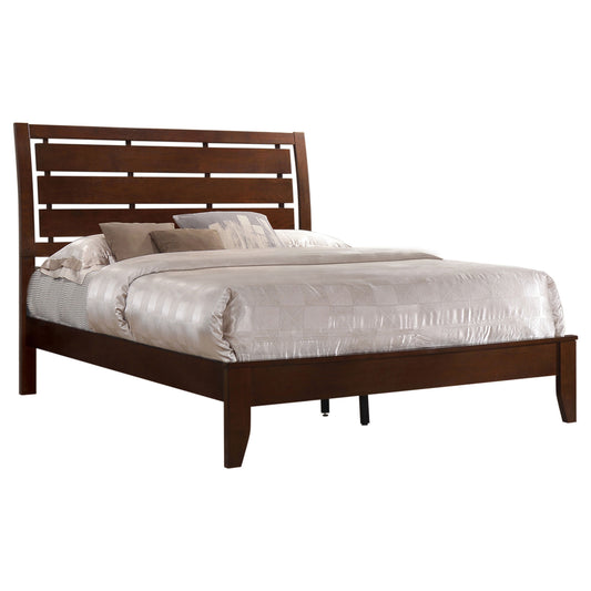 Serenity Wood Queen Panel Bed Rich Merlot