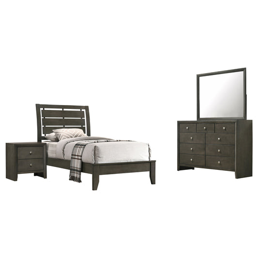 Serenity 4-piece Twin Bedroom Set Mod Grey