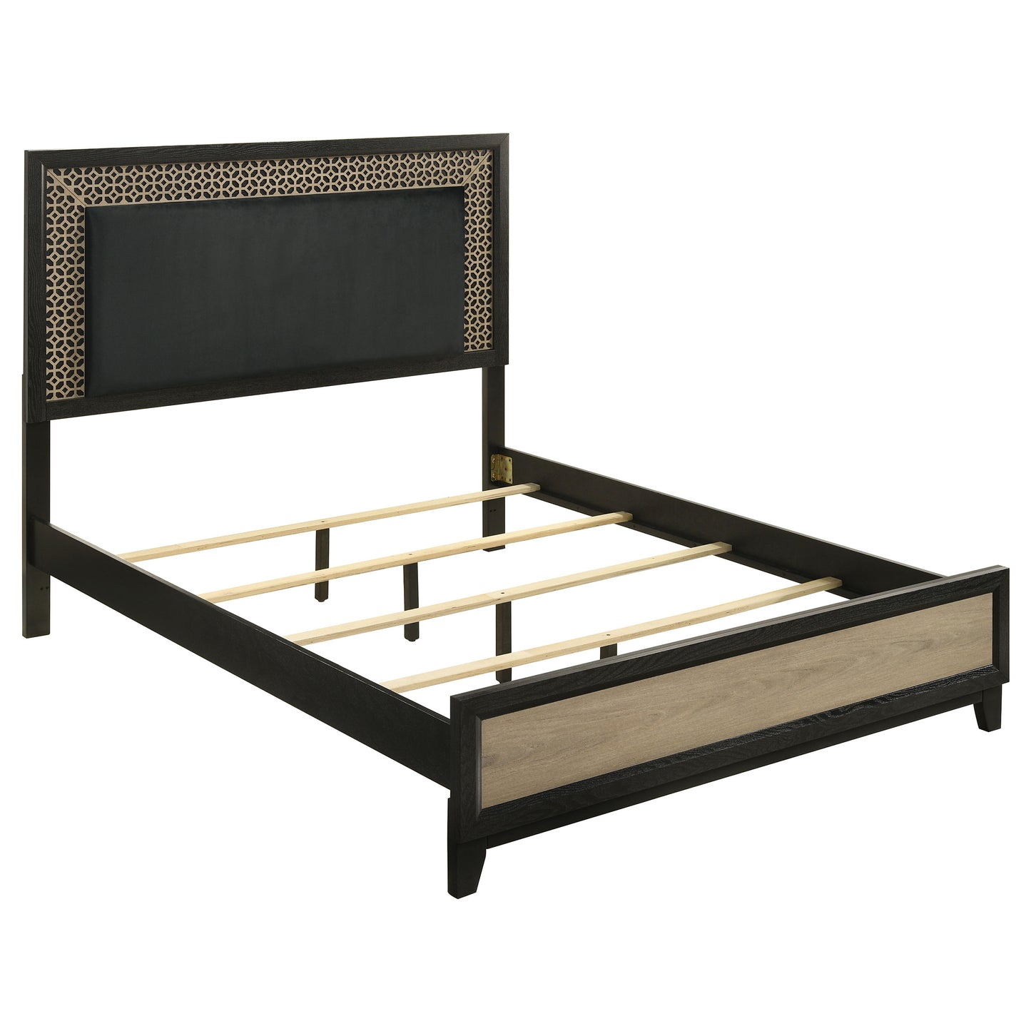 Valencia Wood Queen Panel Bed Black