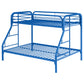 Morgan Metal Twin Over Full Bunk Bed Blue