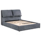 Laurel Upholstered Eastern King Panel Bed Dark Grey