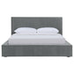 Gregory Upholstered Eastern King Panel Bed Graphite