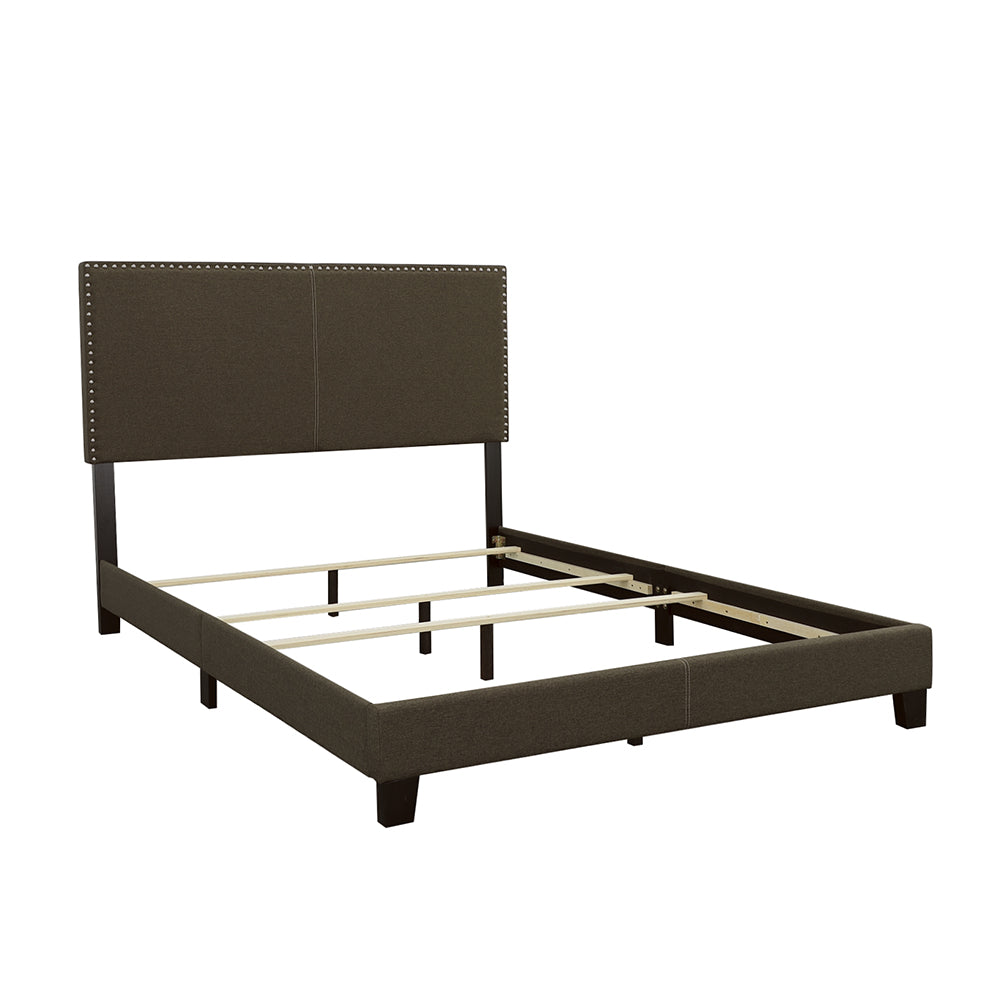 Boyd Upholstered Queen Panel Bed Charcoal