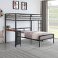 Fisher Twin Workstation Loft Bed Gunmetal