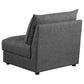 Sasha 3-Piece Upholstered Sofa Barely Black