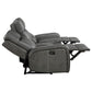 Raelynn 2-piece Upholstered Reclining Sofa Set Grey