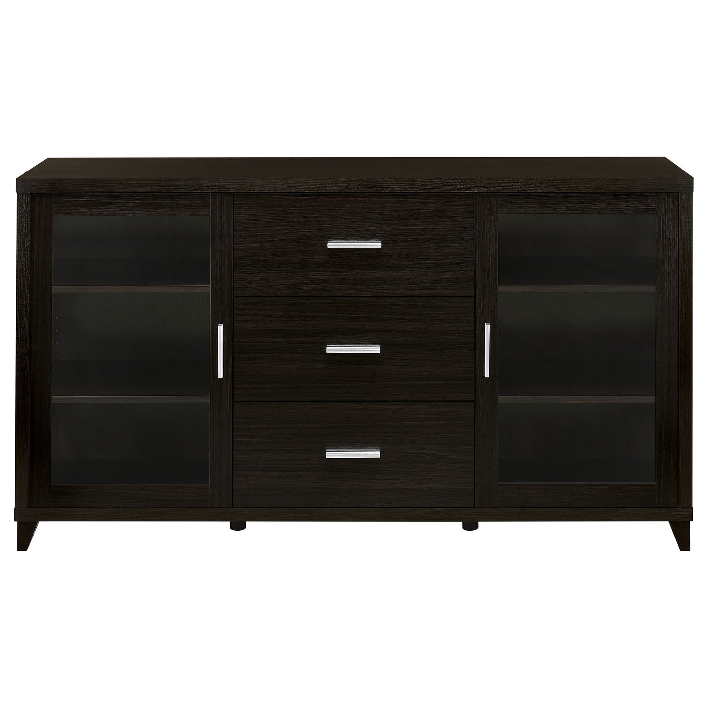 Lewes 2-door Engineered Wood 60" TV Stand Cappuccino