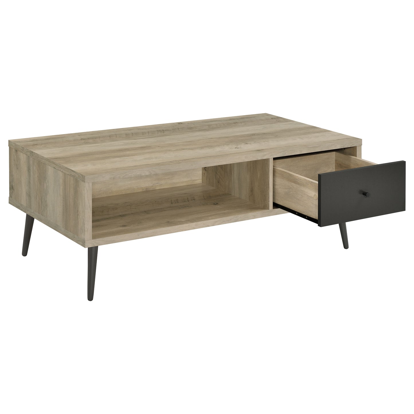 Welsh 1-drawer Engineered Wood Coffee Table Distressed Pine