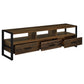 James 3-drawer Engineered Wood 71" TV Stand Dark Pine