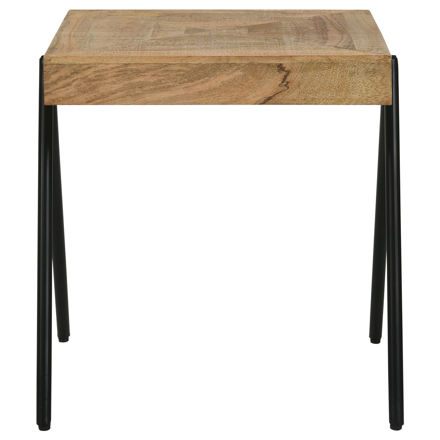 Avery Square Solid Mango Wood Side End Table Natural