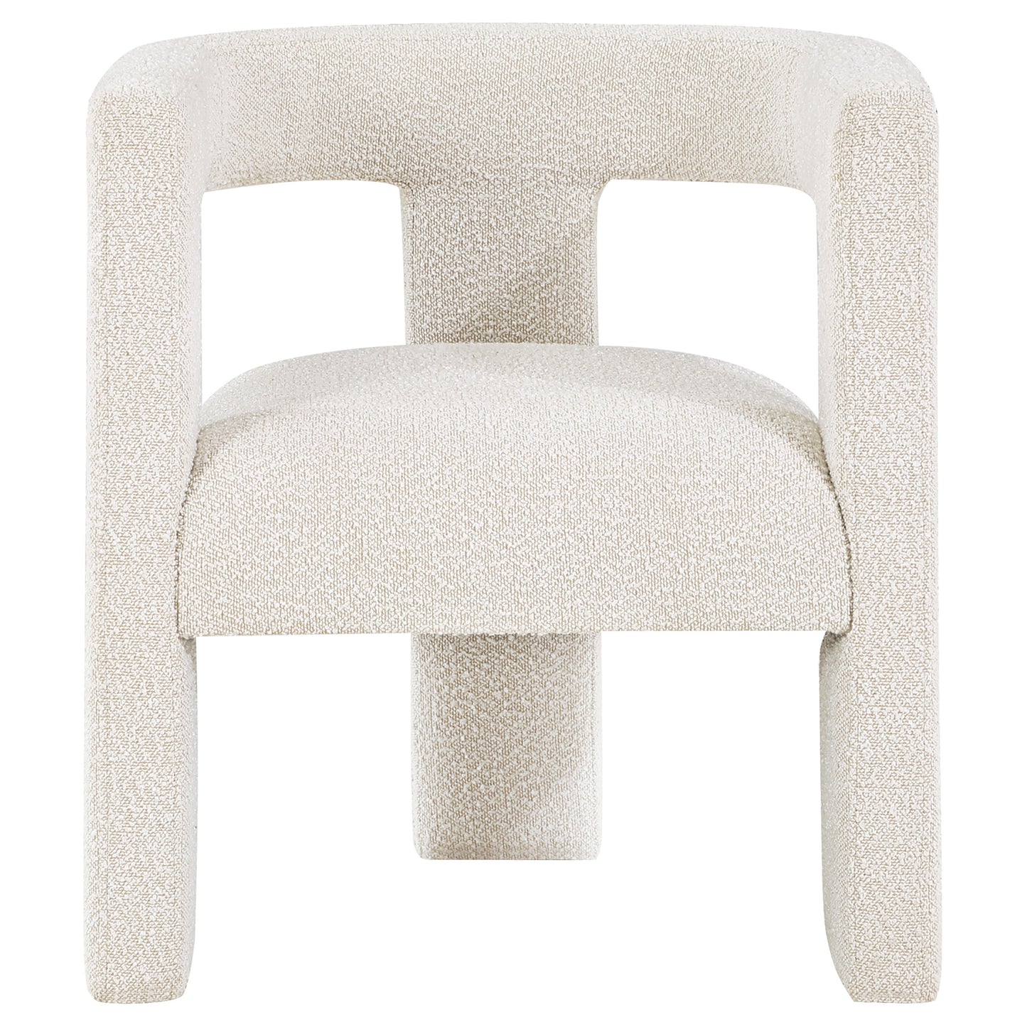 Petra Boucle Upholstered Accent Side Chair White