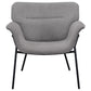 Davina Upholstered Flared Arm Accent Chair Ash Grey