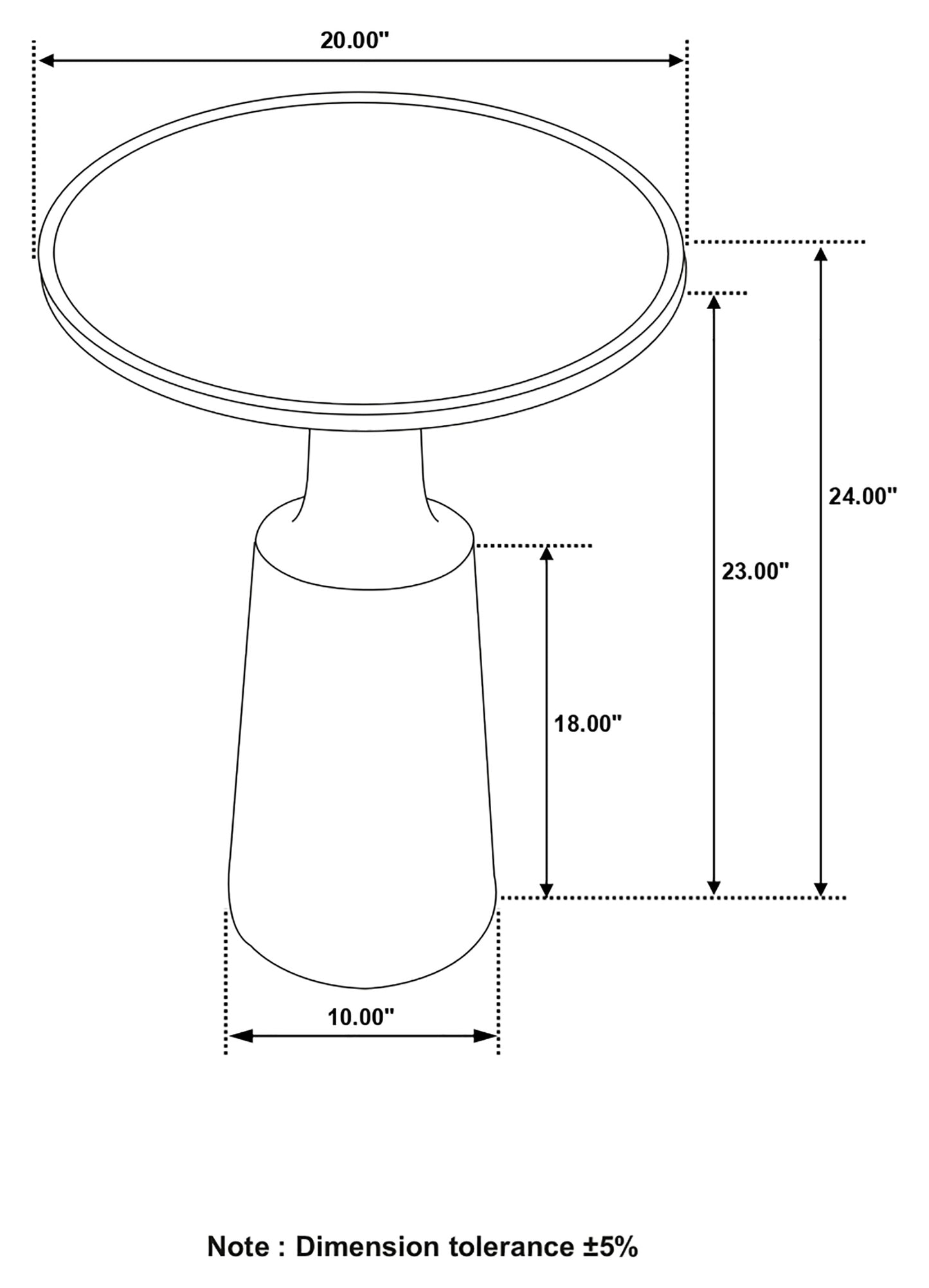 Ixia Round Solid Mango Wood Accent Side Table Natural