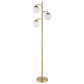 Sena 66-inch Spherical Bulb Tree Metal Floor Lamp Gold