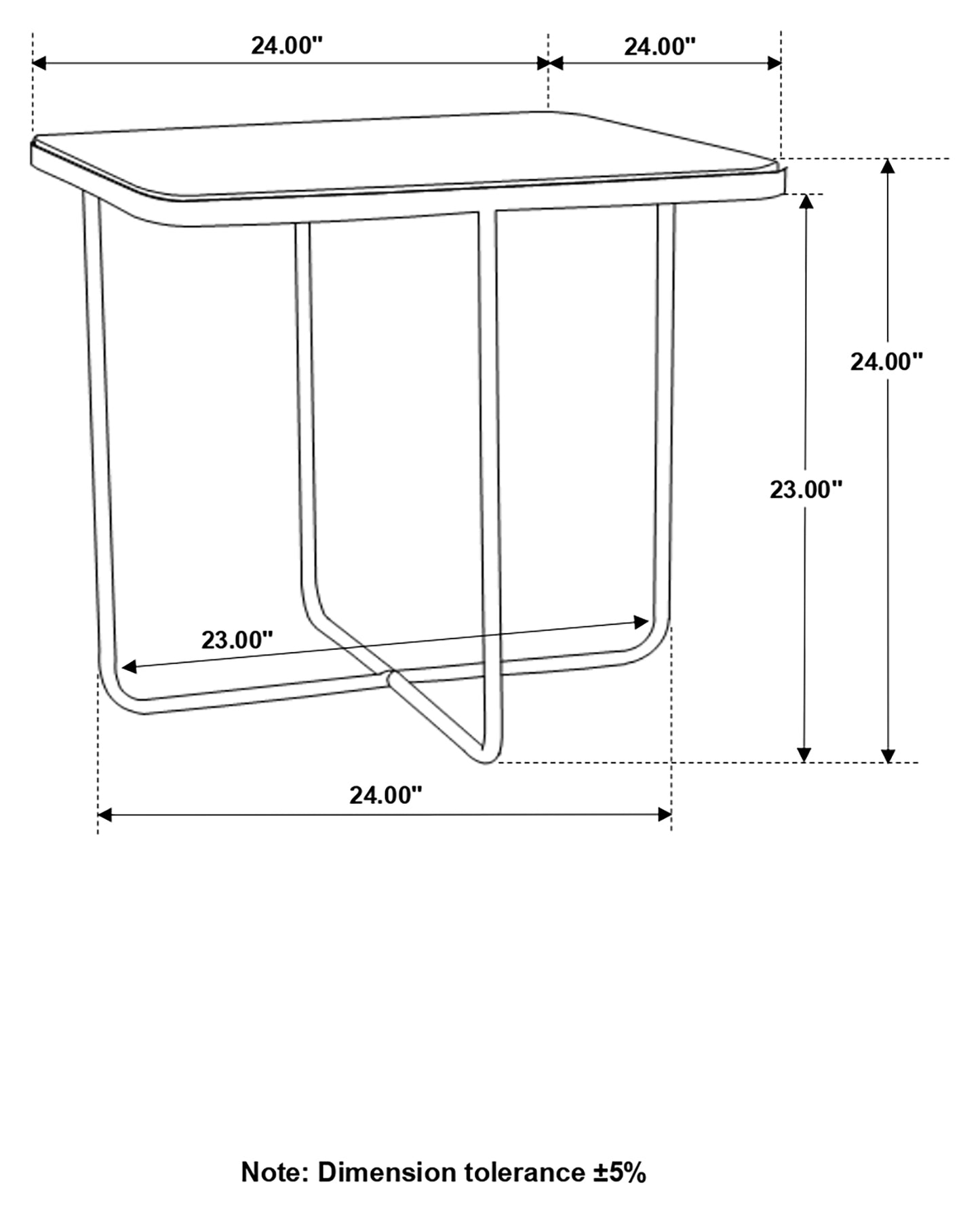 Elyna Square Stone Top Accent Side Table Beige