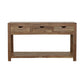 Esther 3-drawer Wood Console Table Natural Sheesham